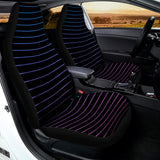 Blue And Purple EDM Wave Print Universal Fit Car Seat Covers 102422
