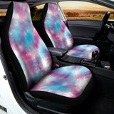 Blue And Purple Shibori Tie Dye Print Universal Fit Car Seat Covers 102422