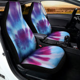 Blue And Purple Spiral Tie Dye Print Universal Fit Car Seat Covers 102422
