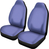 Blue And Purple Zigzag Pattern Print Universal Fit Car Seat Covers 102422