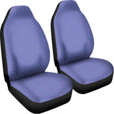 Blue And Purple Zigzag Pattern Print Universal Fit Car Seat Covers 102422