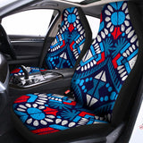 Blue And Red Aztec Pattern Print Universal Fit Car Seat Covers 102422