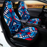 Blue And Red Aztec Pattern Print Universal Fit Car Seat Covers 102422