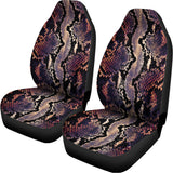 Blue And Red Snakeskin Print Universal Fit Car Seat Covers 102422