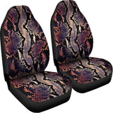 Blue And Red Snakeskin Print Universal Fit Car Seat Covers 102422