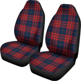 Blue And Red Tartan Pattern Print Universal Fit Car Seat Covers 102422