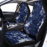 Blue And White Acid Wash Tie Dye Print Universal Fit Car Seat Covers 102422