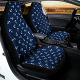 Blue And White Anchor Pattern Print Universal Fit Car Seat Covers 102422