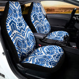 Blue And White Aztec Pattern Print Universal Fit Car Seat Covers 102422