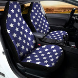 Blue And White USA Star Pattern Print Universal Fit Car Seat Covers 102422