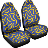 Blue And Yellow Banana Pattern Print Universal Fit Car Seat Covers 102422