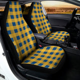 Blue And Yellow Buffalo Check Print Universal Fit Car Seat Covers 102422