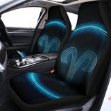 Blue Aries Zodiac Sign Print Universal Fit Car Seat Covers 102422