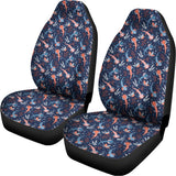Blue Axolotl Pattern Print Universal Fit Car Seat Covers 102422
