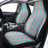 Blue Bacon Pattern Print Universal Fit Car Seat Covers 102422
