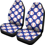 Blue Baseball Pattern Print Universal Fit Car Seat Covers 102422