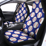 Blue Baseball Pattern Print Universal Fit Car Seat Covers 102422