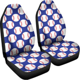 Blue Baseball Pattern Print Universal Fit Car Seat Covers 102422