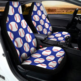 Blue Baseball Pattern Print Universal Fit Car Seat Covers 102422