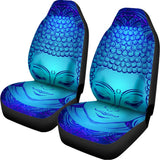 Blue Buddha Print Universal Fit Car Seat Covers 102422