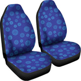 Blue Bullseye Target Pattern Print Universal Fit Car Seat Covers 102422