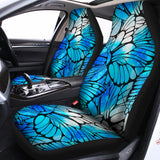 Blue Butterfly Wings Pattern Print Universal Fit Car Seat Covers 102422