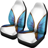 Blue Butterfly Wings Print Universal Fit Car Seat Covers 102422