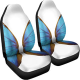 Blue Butterfly Wings Print Universal Fit Car Seat Covers 102422