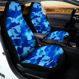 Blue Camouflage Print Universal Fit Car Seat Covers 102422