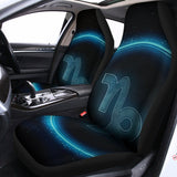 Blue Capricorn Zodiac Sign Print Universal Fit Car Seat Covers 102422