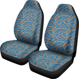 Blue Crispy Bacon Pattern Print Universal Fit Car Seat Covers 102422