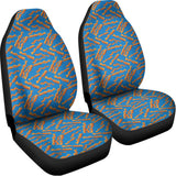 Blue Crispy Bacon Pattern Print Universal Fit Car Seat Covers 102422