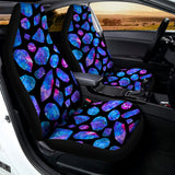 Blue Crystal Cosmic Galaxy Space Print Universal Fit Car Seat Covers 102422