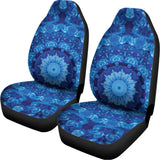 Blue Crystal Kaleidoscope Print Universal Fit Car Seat Covers 102422