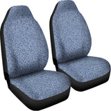 Blue Denim Jeans Pattern Print Universal Fit Car Seat Covers 102422