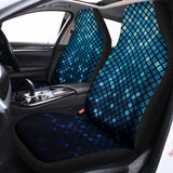 Blue Disco Lights Pattern Print Universal Fit Car Seat Covers 102422