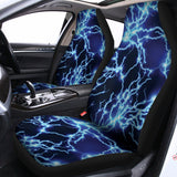 Blue Electric Lightning Print Universal Fit Car Seat Covers 102422