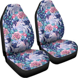 Blue Fairy Rose Unicorn Pattern Print Universal Fit Car Seat Covers 102422