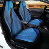 Blue Feather Print Universal Fit Car Seat Covers 102422