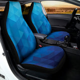 Blue Geometric Triangle Pattern Print Universal Fit Car Seat Covers 102422