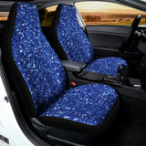 Blue (NOT Real) Glitter Print Universal Fit Car Seat Covers 102422