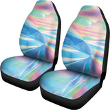 Blue Holographic Print Universal Fit Car Seat Covers 102422