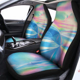 Blue Holographic Print Universal Fit Car Seat Covers 102422