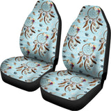 Blue Indian Dream Catcher Pattern Print Universal Fit Car Seat Covers 102422