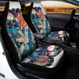 Blue Japanese Dragon Tattoo Print Universal Fit Car Seat Covers 102422