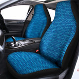 Blue Knitted Pattern Print Universal Fit Car Seat Covers 102422