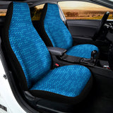 Blue Knitted Pattern Print Universal Fit Car Seat Covers 102422