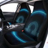 Blue Libra Zodiac Sign Print Universal Fit Car Seat Covers 102422