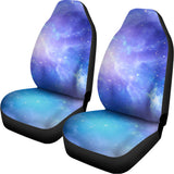 Blue Light Nebula Galaxy Space Print Universal Fit Car Seat Covers 102422