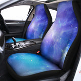 Blue Light Nebula Galaxy Space Print Universal Fit Car Seat Covers 102422